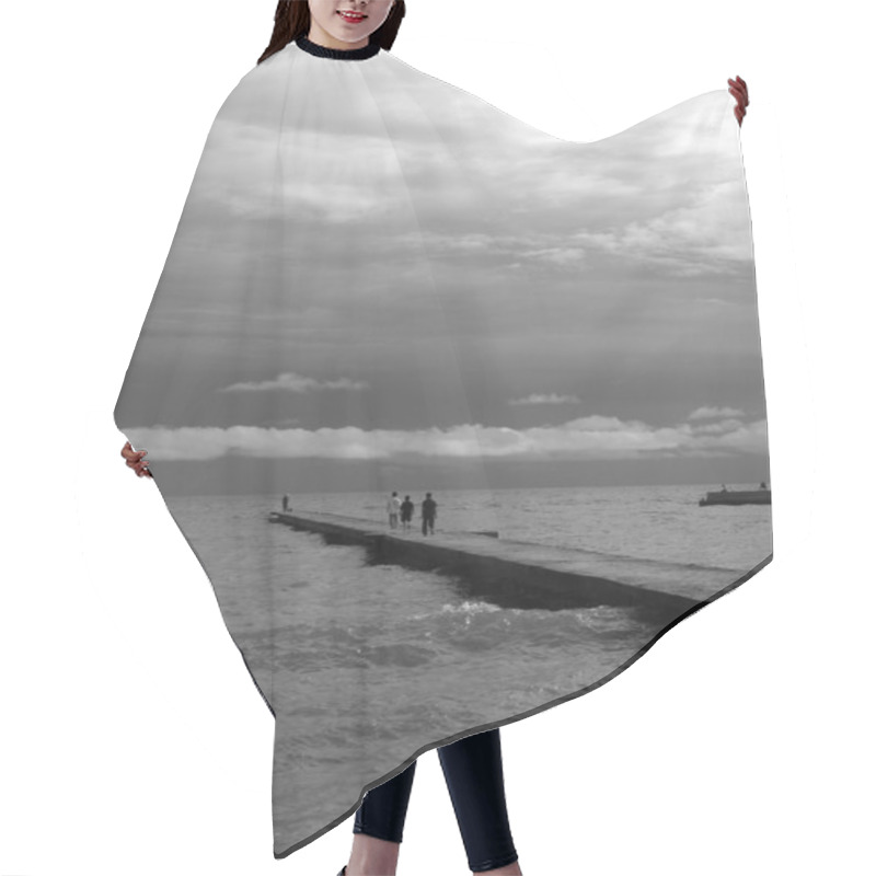 Personality  Jetty On Seaside Hair Cutting Cape