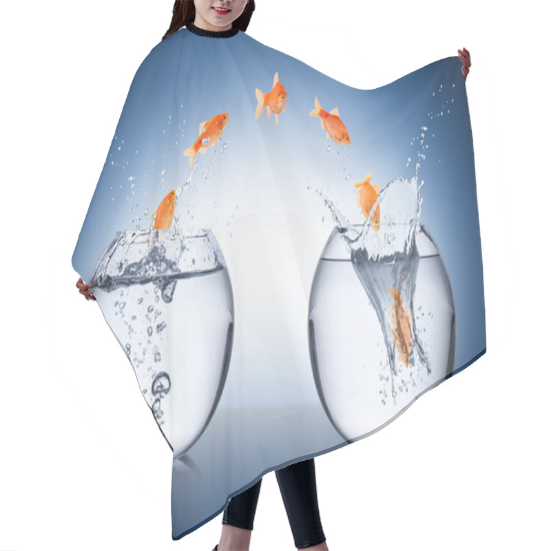 Personality  Fish Change Concept Hair Cutting Cape