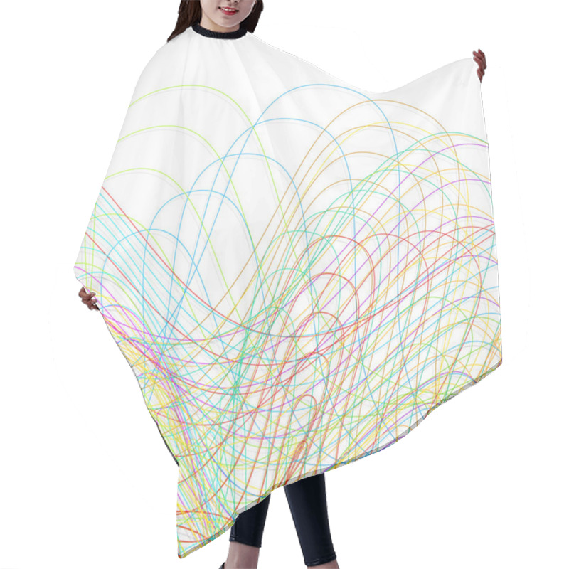 Personality  Scribble Background Hair Cutting Cape