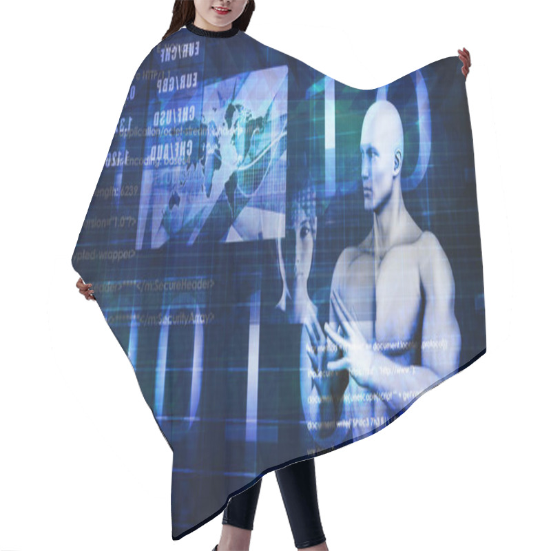 Personality  Virtual Trading Or Auto Public Switch Training Hair Cutting Cape