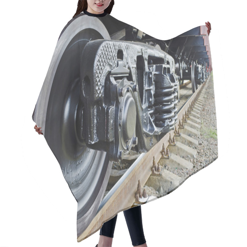 Personality  Wheels Of A Freight Train Hair Cutting Cape