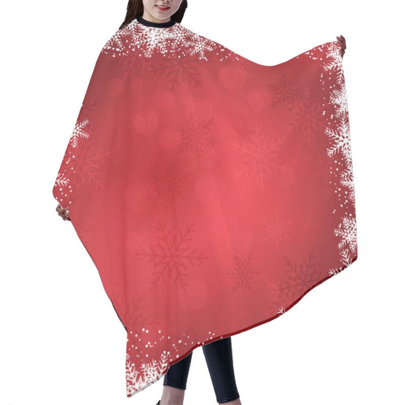 Personality  Christmas Snowflake Border  Hair Cutting Cape