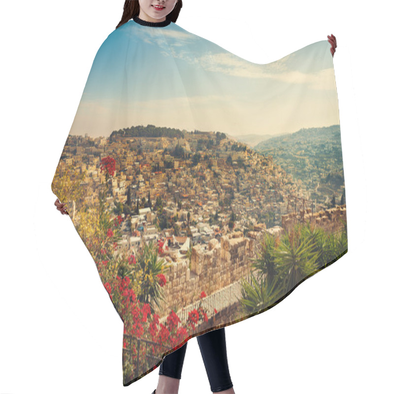 Personality  View Of Old City Jerusalem Hair Cutting Cape