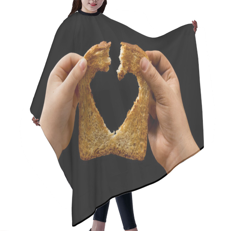 Personality  Sharing Food With Love Hair Cutting Cape