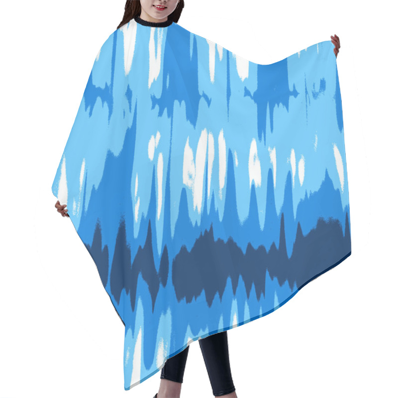 Personality  Wave Texture Hair Cutting Cape