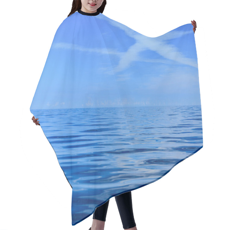 Personality  Evening Sea Horizon And Sky. Hair Cutting Cape