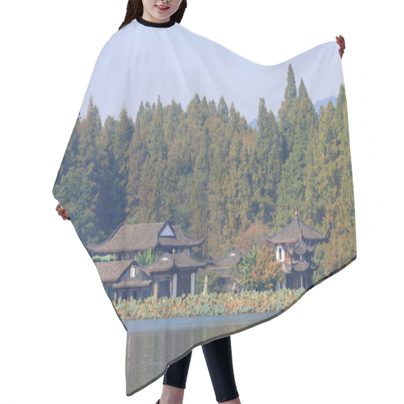 Personality  West Lake Landscape Hangzhou China Hair Cutting Cape