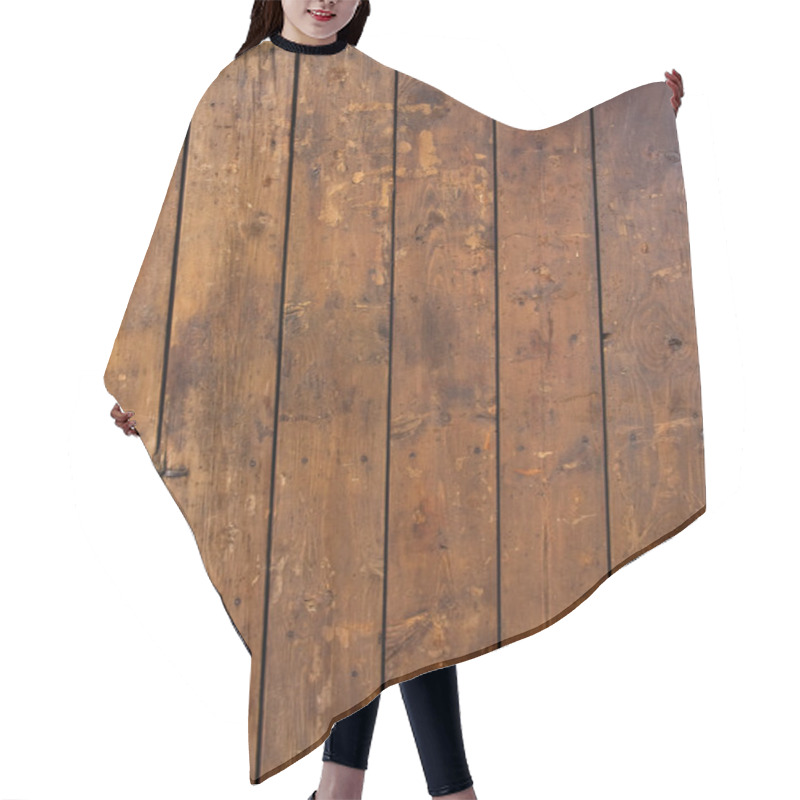 Personality  Old Wooden Plank Background Hair Cutting Cape