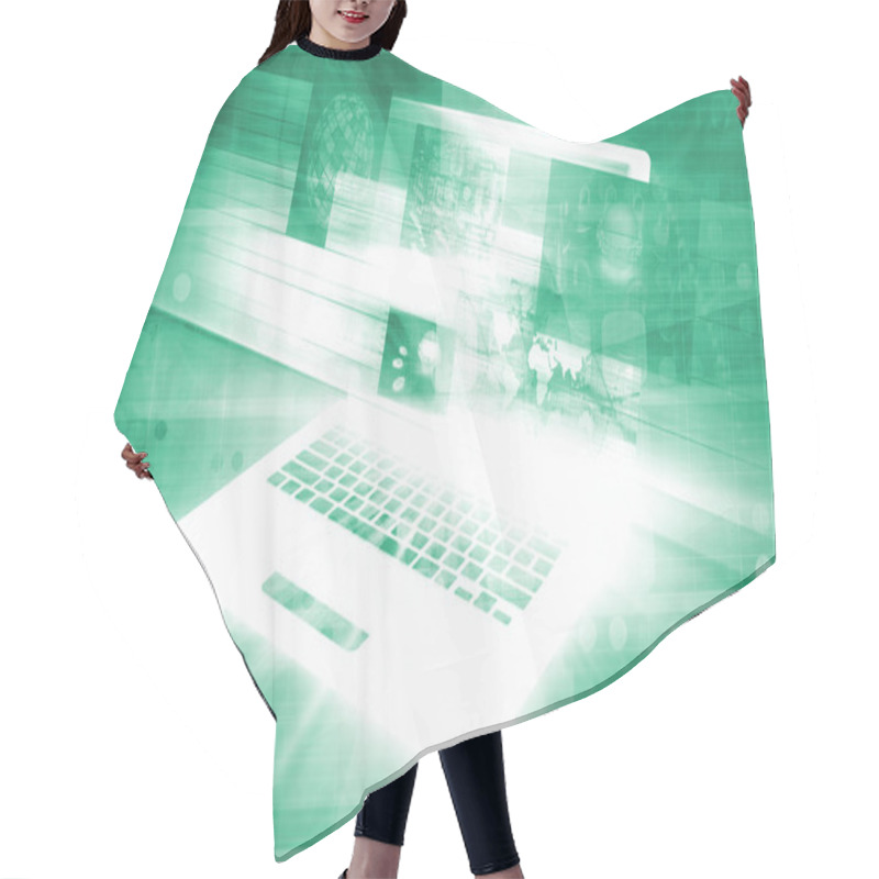 Personality  Business Technology Hair Cutting Cape