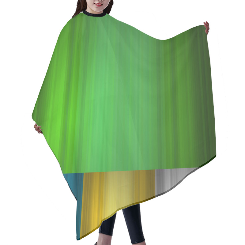 Personality  Vertical Stripes Background Hair Cutting Cape