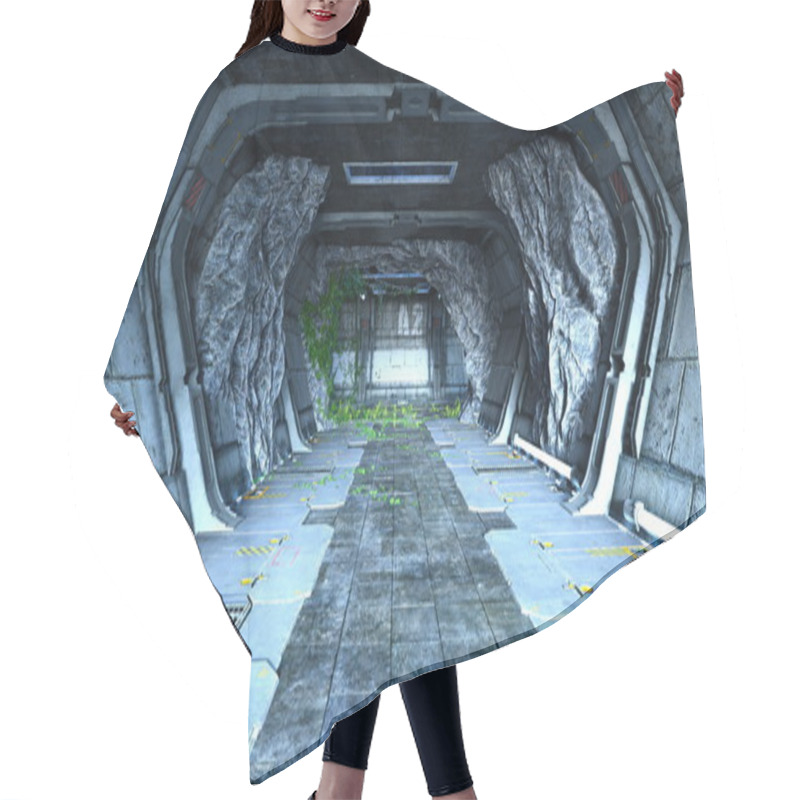 Personality  3D CG Rendering Of A Space Station Hair Cutting Cape