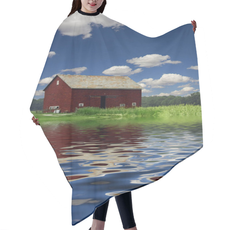 Personality  Barn In The Green Shore. Forest At The Horizon. Hair Cutting Cape