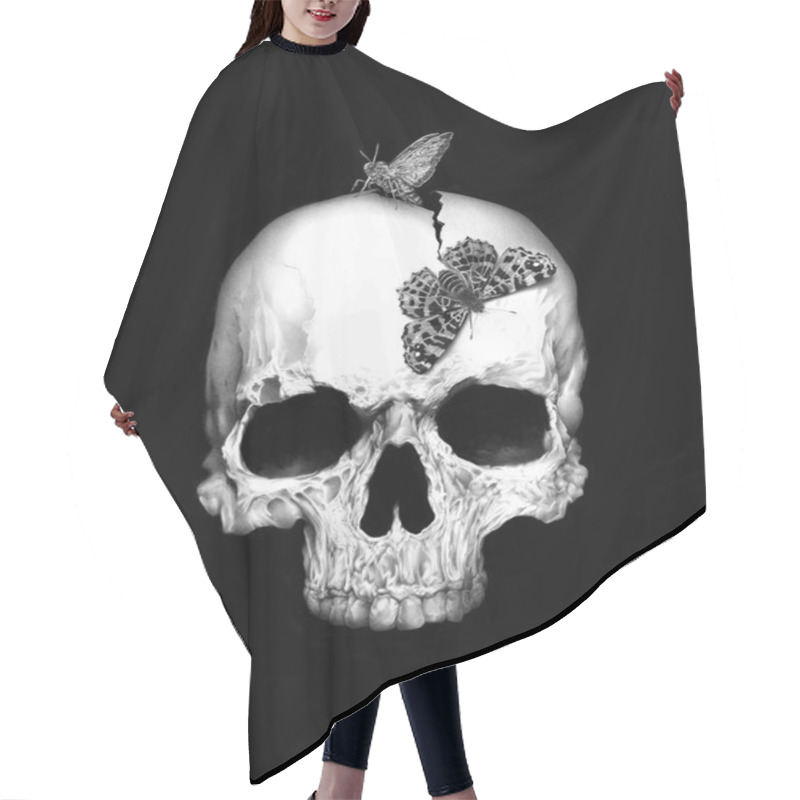 Personality  Skull And Soul Hair Cutting Cape