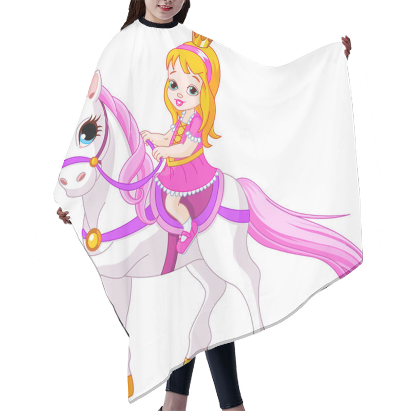 Personality  Little Princess On Horse Hair Cutting Cape