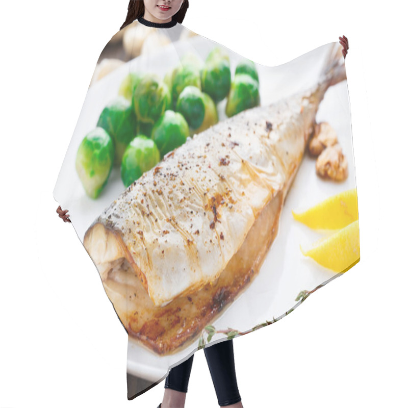 Personality  Baked Mackerel Hair Cutting Cape