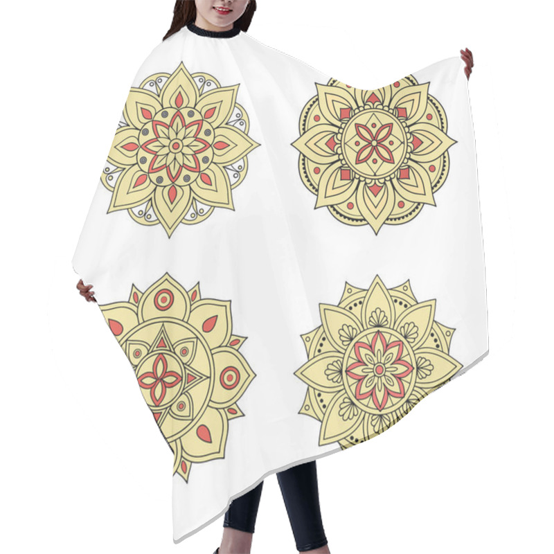 Personality  Indian Traditional Mandala Artwork. Perfect For Use In Creative Projects, Including Wall Art, Tattoos, Yoga-themed Designs, Meditation Visuals, And Digital Or Print Publications. Hair Cutting Cape