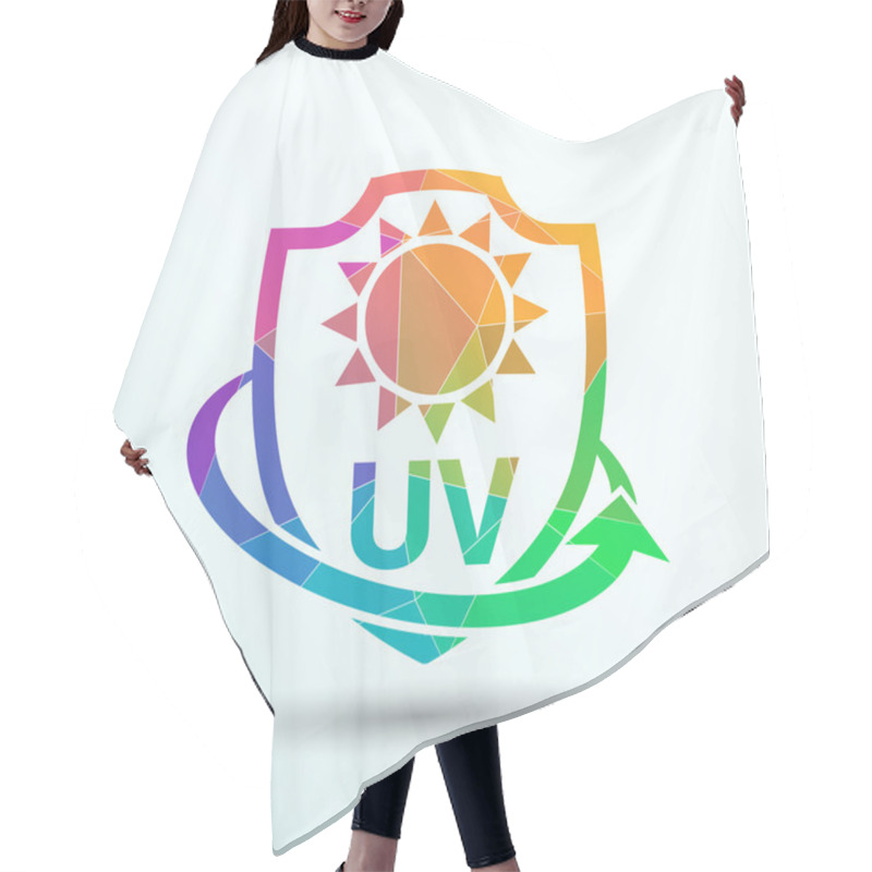 Personality   Icon, Label Or Sticker Anti UV Protection Hair Cutting Cape