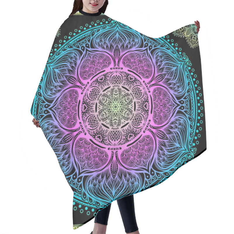 Personality  Ornamental Mandala Inspired  Hair Cutting Cape