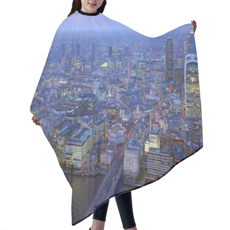 Personality  London Rooftop View Panorama Hair Cutting Cape