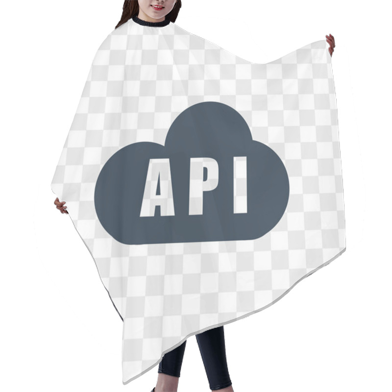 Personality  Api Icon In Trendy Design Style. Api Icon Isolated On Transparent Background. Api Vector Icon Simple And Modern Flat Symbol For Web Site, Mobile, Logo, App, UI. Api Icon Vector Illustration, EPS10. Hair Cutting Cape