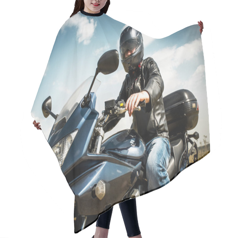 Personality  Biker Hair Cutting Cape