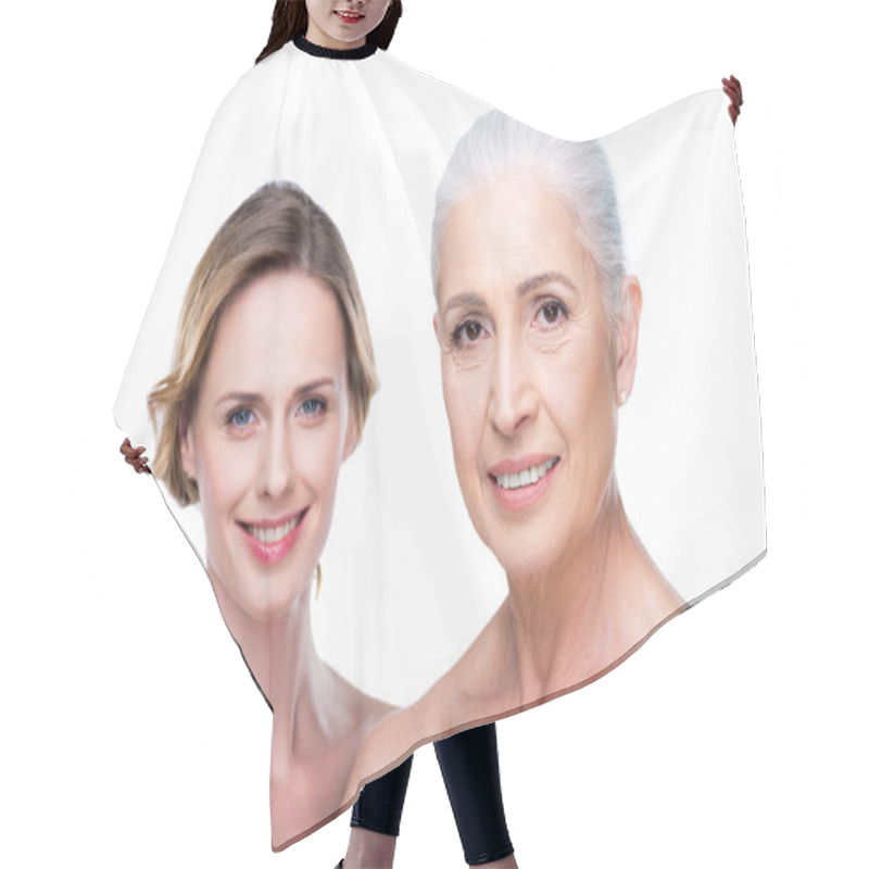 Personality  Naked Adult Daughter And Mother Hair Cutting Cape