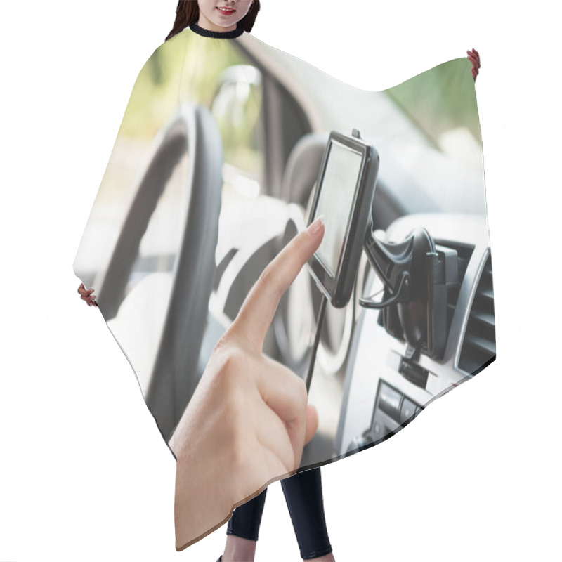 Personality  Car GPS Navigation System Hair Cutting Cape