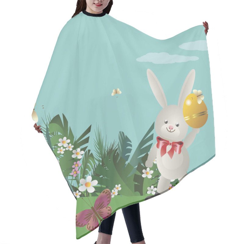 Personality  Easter Bunny 7 Hair Cutting Cape