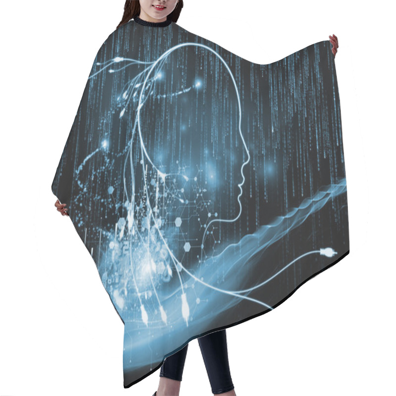 Personality  Acceleration Of Connection Hair Cutting Cape