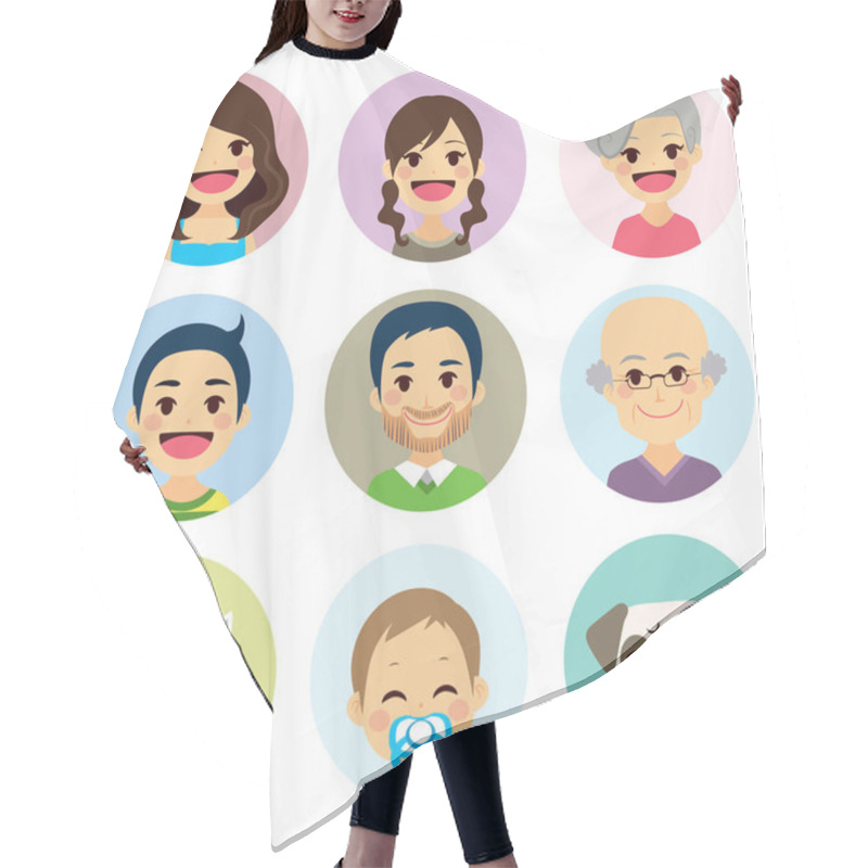 Personality  Extended Family Avatar Hair Cutting Cape