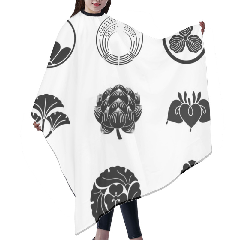 Personality  Japanese Family Crests 10 Hair Cutting Cape