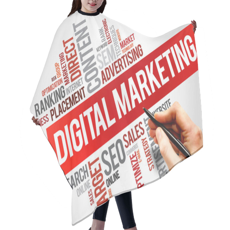 Personality  Digital Marketing Hair Cutting Cape