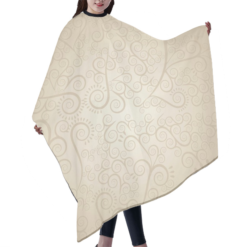 Personality  Arabesque Pattern Hair Cutting Cape