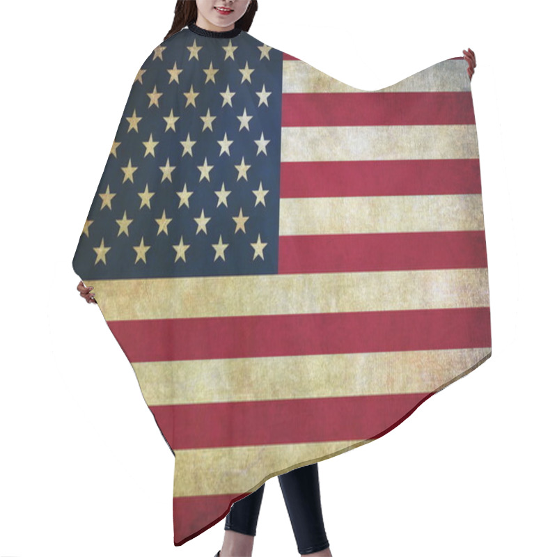 Personality  American Flag Hair Cutting Cape