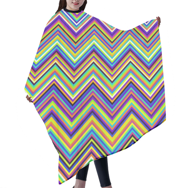 Personality  Geometric Abstract Pattern In Low Poly Style. Hair Cutting Cape