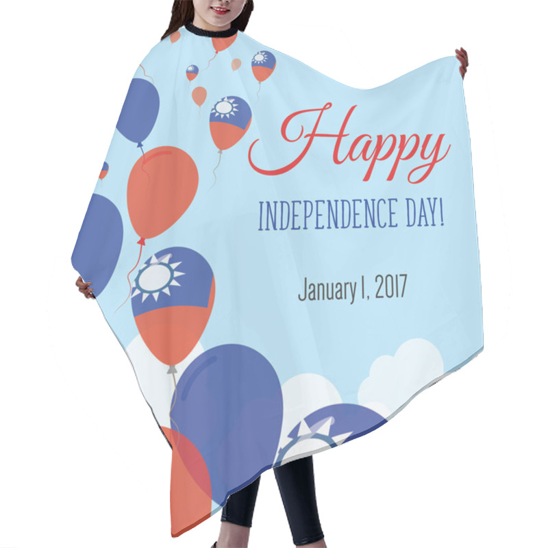 Personality  Independence Day Flat Greeting Card. Hair Cutting Cape