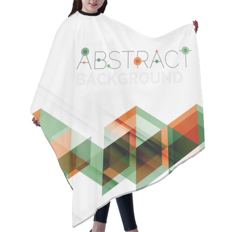 Personality  Abstract Geometric Background. Hair Cutting Cape