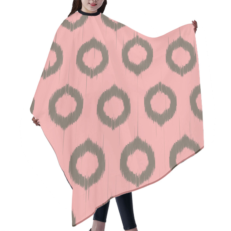 Personality  Vector Seamless Ikat Pattern Hair Cutting Cape