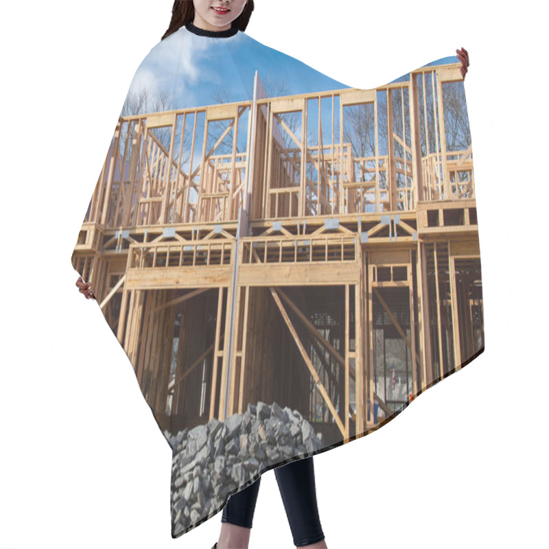 Personality  Frame Apartment Residential Sky Hair Cutting Cape