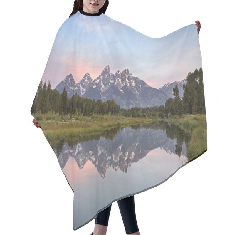 Personality  Schwabachers Landing In Grand Teton National Park, Wyoming Hair Cutting Cape