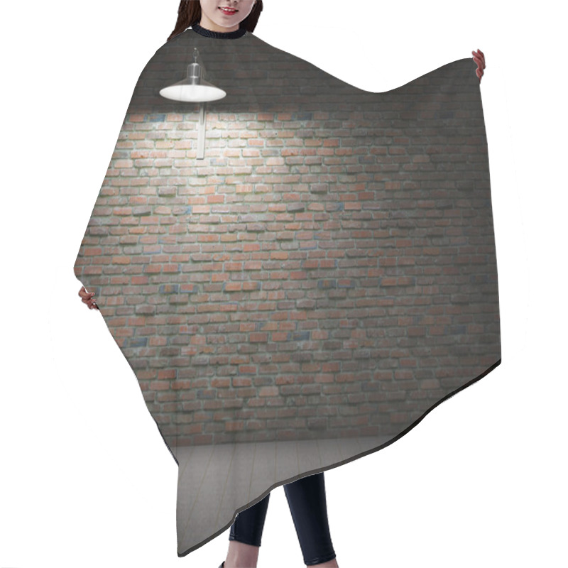 Personality  Dirty Brick Wall Illuminated Hair Cutting Cape