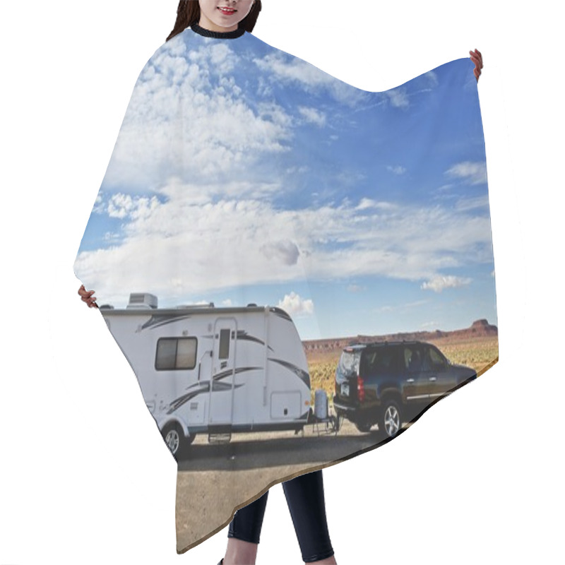 Personality  RV Trailer Journey Hair Cutting Cape