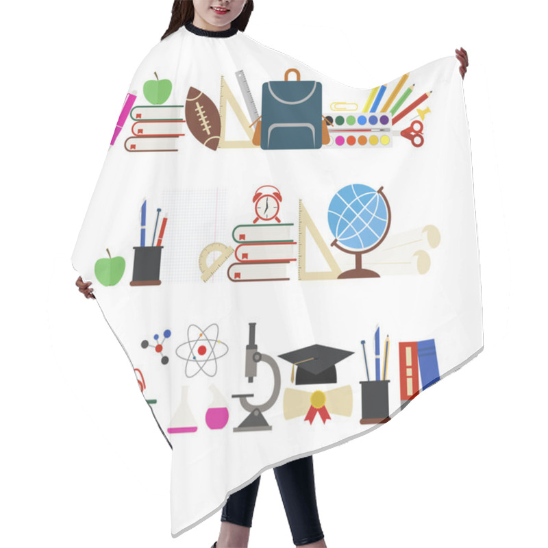 Personality  School Banners Hair Cutting Cape