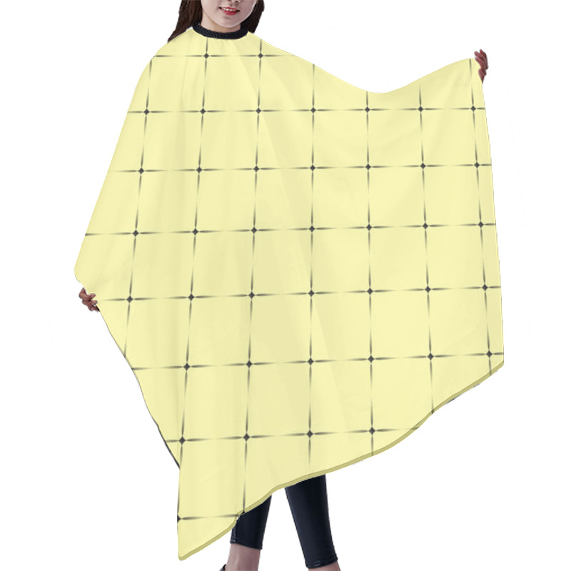 Personality  Glowing Monochrome Transparent Stars On A Yellow Background. Hair Cutting Cape