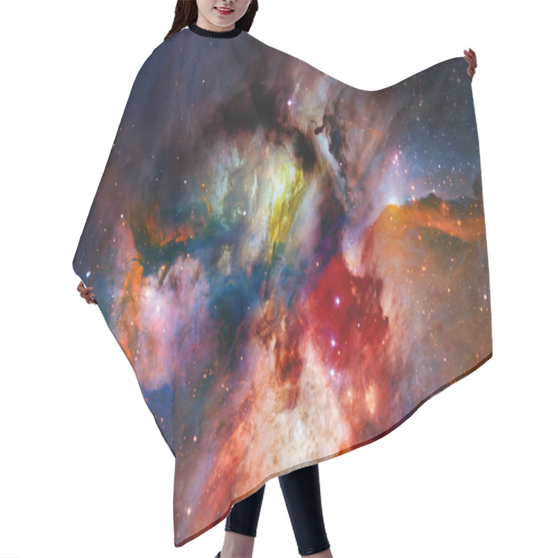 Personality  Deep Space Art. Starfield Stardust, Nebula And Galaxy. Elements Of This Image Furnished By NASA. Hair Cutting Cape