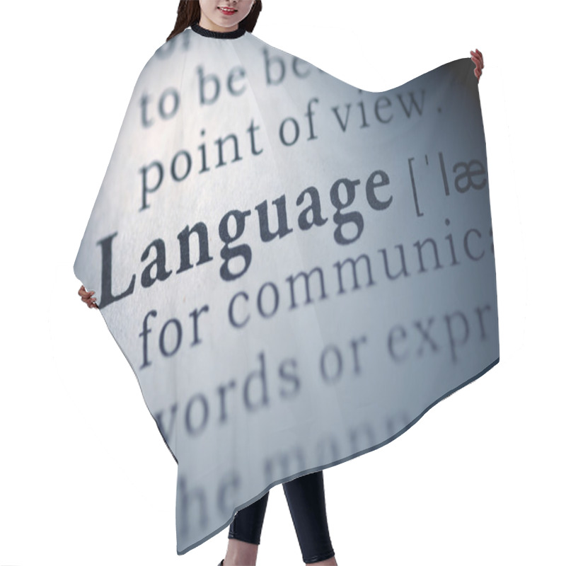 Personality  Language Hair Cutting Cape