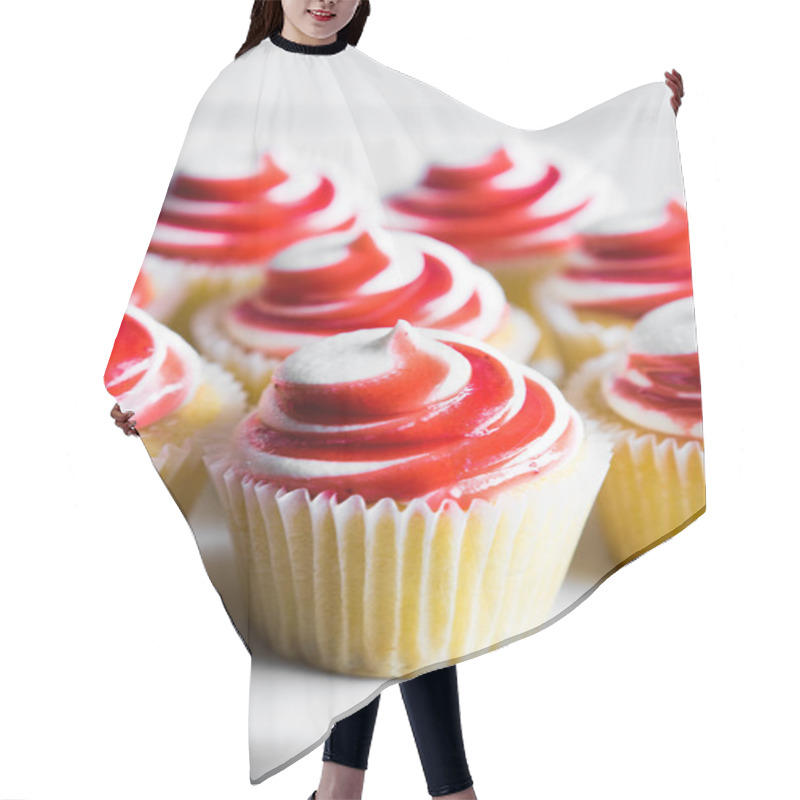 Personality  Strawberry And Vanilla Cupcakes  Hair Cutting Cape