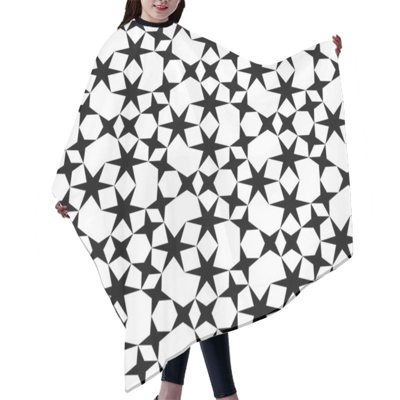 Personality  Vector Modern Seamless Geometry Pattern Hair Cutting Cape