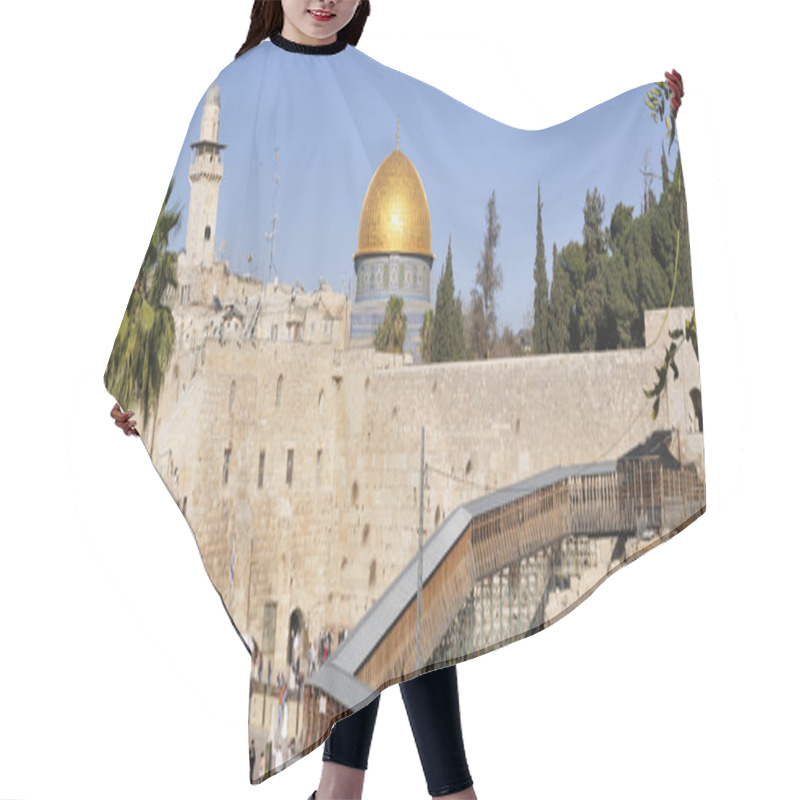 Personality  The Western Wall - The Platform That Herod Built Atop The Temple Mount And Dome Of The Rock And A Bridge To Recovery Hair Cutting Cape