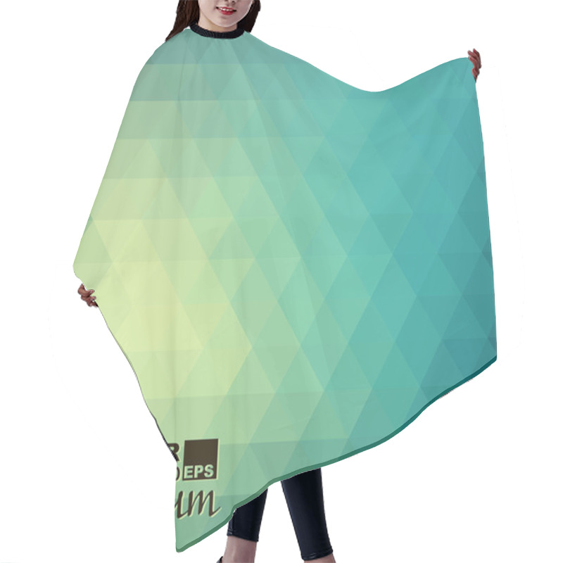 Personality  Pattern Of Geometric Shapes. Hair Cutting Cape